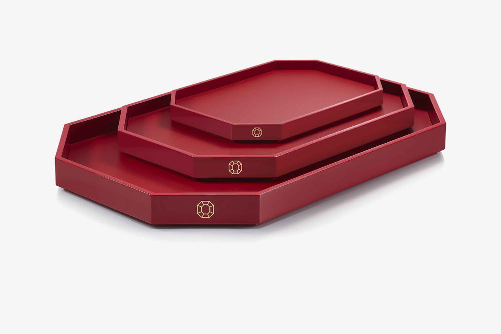 
                  
                    Octogone Tray L, Red
                  
                