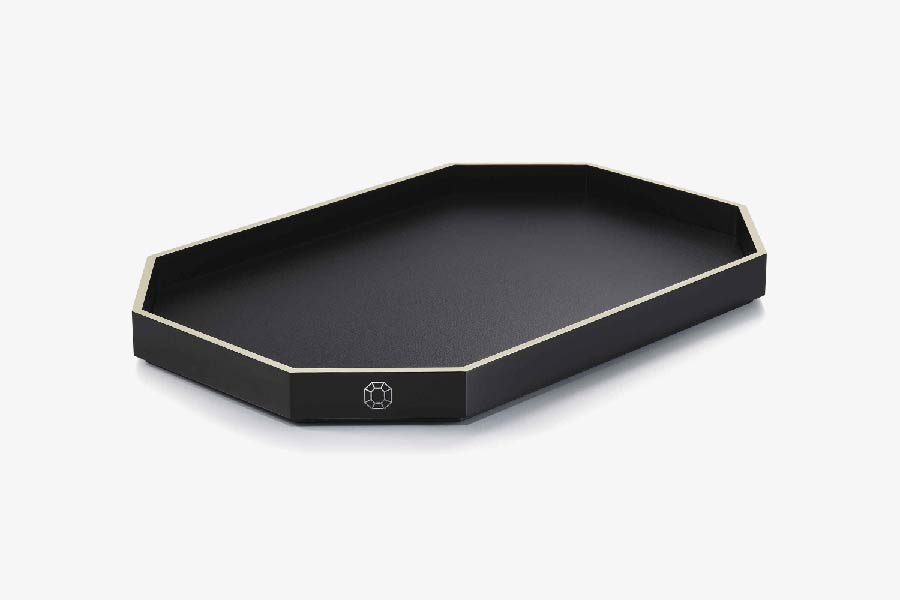 Octogone Tray M, Black