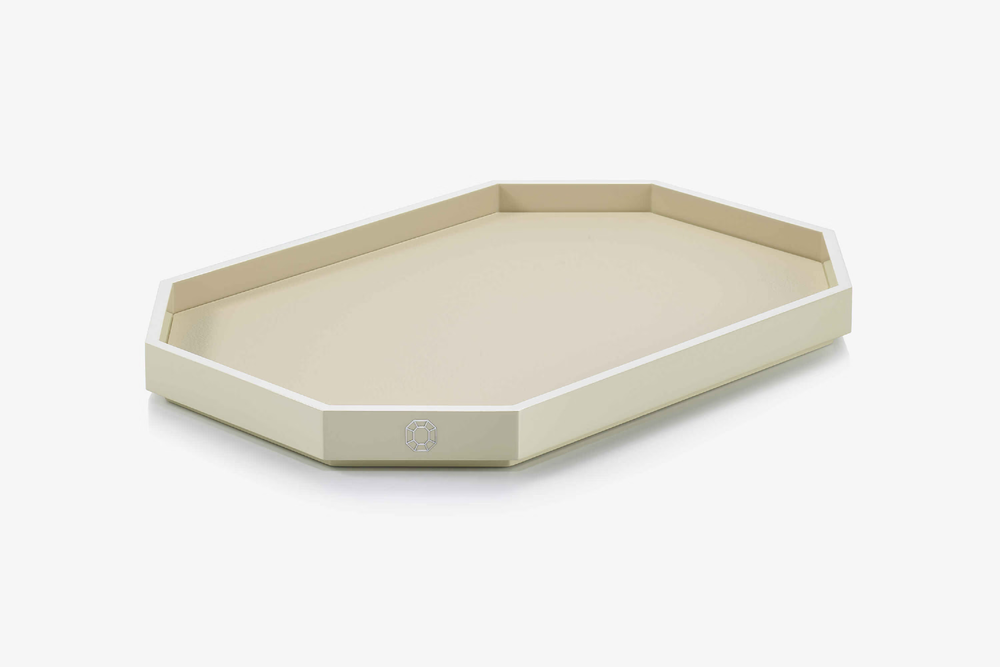 Octogone Tray M, Ivory