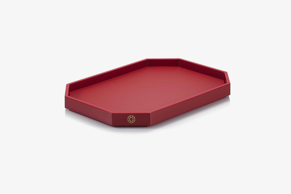 Octogone Tray S, Red